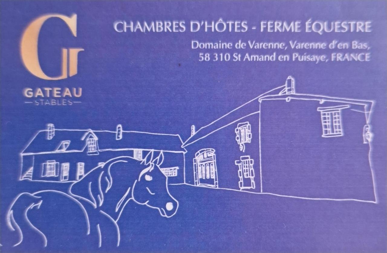 Ferme Equestre & Chambres D'Hotes Gateau Stables Proche Guedelon Saint-Amand-en-Puisaye Buitenkant foto